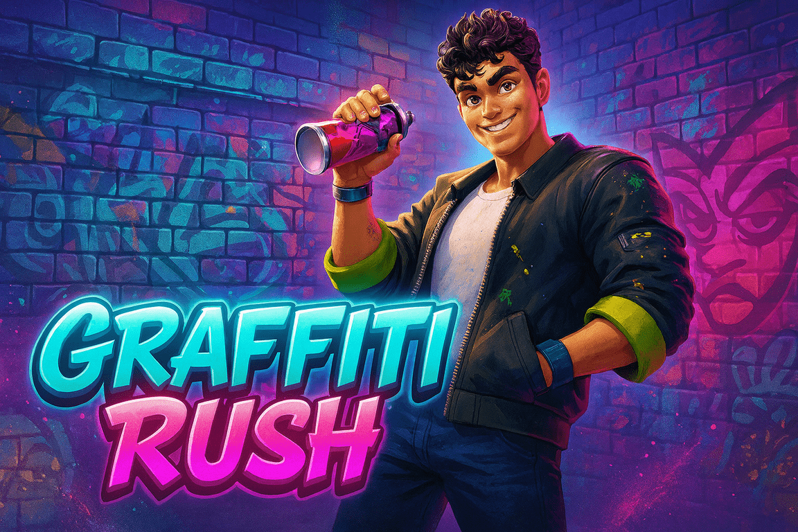 Graffiti Rush PG Soft: Aksi Urban Slot Paling Liar dengan Nuansa Street Art Modern